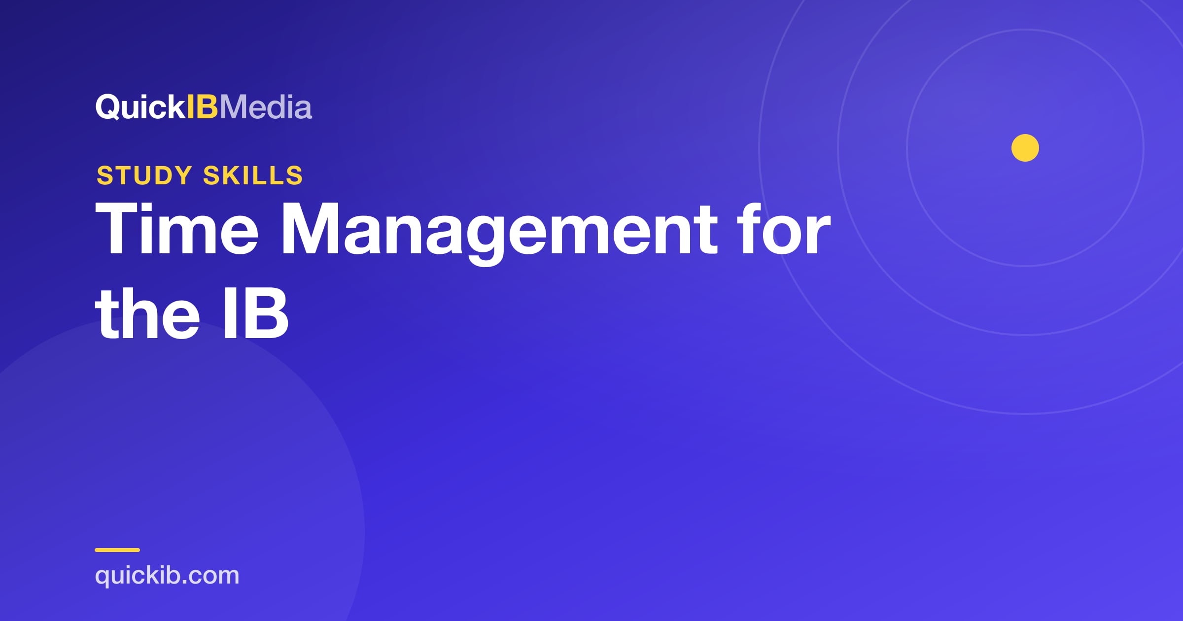 IB Time Management: Balancing IAs, EE & Exams